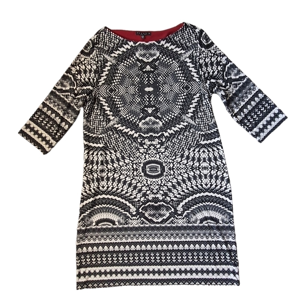Tiana B. New York Long Sleeve Dress Round Neck, Stretch, Midi, Size XL